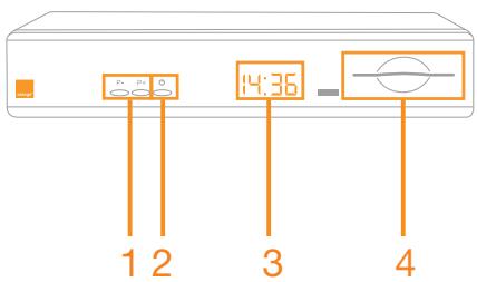 ORANGE DECODEUR SAGEM IHD 91 - face avant du décodeur - 1
