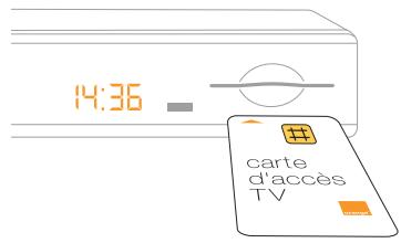 ORANGE DECODEUR SAGEM IHD 91 - insertion de la carte d'accès - 1
