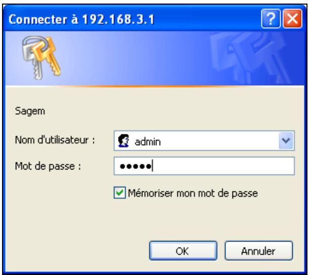ORANGE LIVEBOX SAGEM F@AST 3202 - Accès au configurateur HTTP de votre passerelle résidentielle - 2
