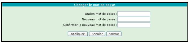 ORANGE LIVEBOX SAGEM F@AST 3202 - Bouton "Changer le mot de passer" - 1