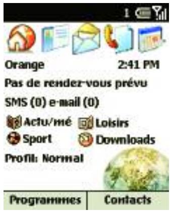 ORANGE SPV E100 - Accéder à l'écran d'accueil - 1