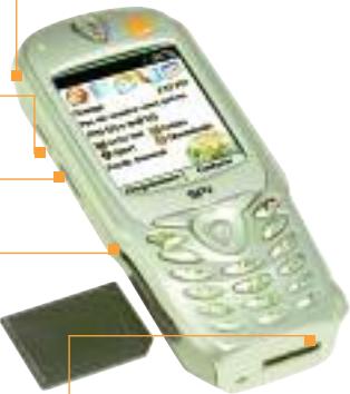 ORANGE SPV E100 - emplacement des cartes SD et MMC - 1