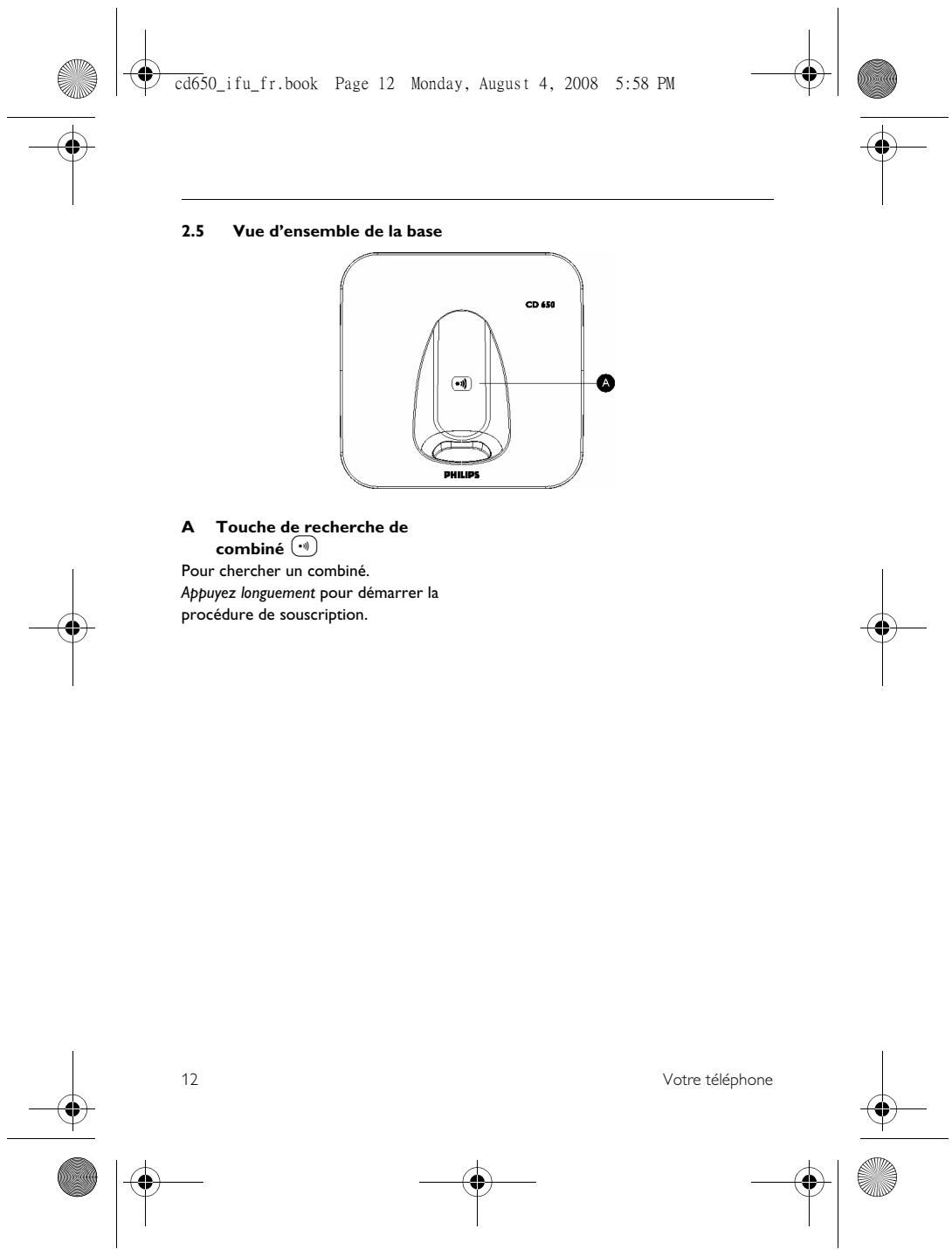 ORANGE CD650 - L Touche verrouillage clavier - 9
