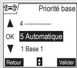 ORANGE D70T - Modifier la priorité de la base - 4