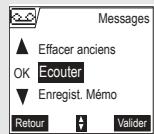 ORANGE D70T - Ecoute des messages à partir du combiné - 2