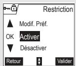 ORANGE D70T - Définir des préfixes interdits - Restrictions d'appels - 4