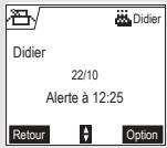 ORANGE D70T - Consulter une alerte anniversaire (ou agenda) - 3