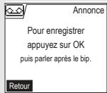 ORANGE D70T - Enregister uneannounce personnelle - 3