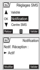 ORANGE D70T - Modifier la Notification (selon opérateur) - 9