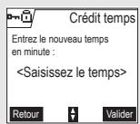 ORANGE D70T - Définir la durée de crédit temps - 6