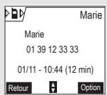 ORANGE D70T - Consulter le journal des appeals reçus ou émis - 3