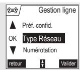 ORANGE D70T - RéGLAGES AVANCÉS / GESTION DE LIGNE - 4