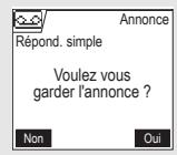 ORANGE D70T - Utiliser uneannounce anonyme pré-enregistrée - 4
