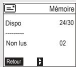 ORANGE D70T - Visualiser l'etat de la mémoire - 3