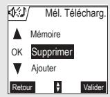 ORANGE D70T - Supprimer une métodie téléchargee - 2