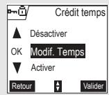 ORANGE D70T - Définir la durée de crédit temps - 5