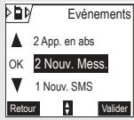 ORANGE D70T - Consulter le journal des événements - 3