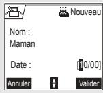 ORANGE D70T - Ajouter une nouvelle alerte anniversaire (ou agenda) - 3