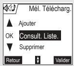 ORANGE D70T - Consulter les méliodies téléchargeés dans le combiné - 4
