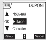 ORANGE D70T - Effacer une fiche - 1