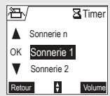 ORANGE D70T - Modifier la sonnerie du timer - 1