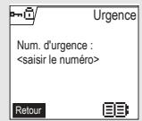 ORANGE D70T - Programmer un numero d'urgence - 5