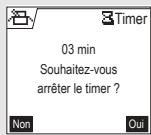 ORANGE D70T - Afficher ou masquer le temps de décompte du timer - 3