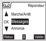 ORANGE D70T - Ecoute des messages à partir du combiné - 1