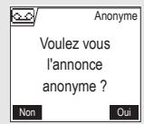 ORANGE D70T - Utiliser uneannounce anonyme pré-enregistrée - 3