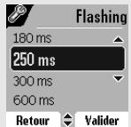 ORANGE D85C - Modifier la durée de flash (touche R) - 5