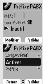 ORANGE D85C - Définir un préfixe PABX - 4