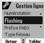 ORANGE D85C - Modifier la durée de flash (touche R) - 3
