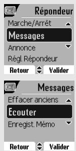ORANGE D85C - Ecoute des messages à partir du combiné - 2
