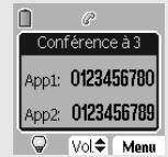 ORANGE D85C - Pour faire une conférence à 3 (les 2 appels et vous) - 4