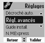 ORANGE D85C - RéGLAGES AVANCÉS / GESTION DE LA BASE - 2