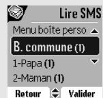ORANGE D85C - Lire un message - 2