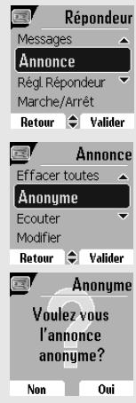 ORANGE D85C - Utiliser uneannounce anonyme pré-enregistrée - 3