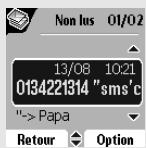 ORANGE D85C - Lire un message - 6