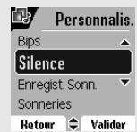 ORANGE D85C - Activer / désactiver le mode silence - 3