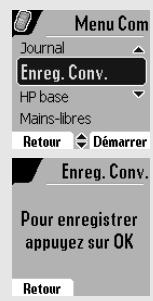 ORANGE D85C - Enregister une conversation (modèle avec répondeur) - 2
