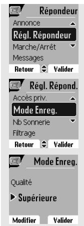 ORANGE D85C - RéGLAGES RÉPONDEUR - 2