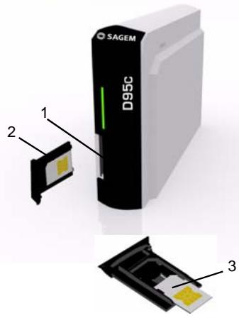 ORANGE D95C - Installation d'une carte SIM - 1