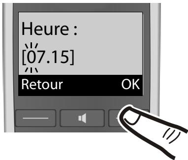 ORANGE GIGASET E500A - Réglage de la date et de l'heure - 9
