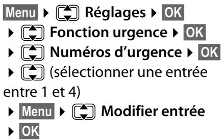 ORANGE GIGASET E500A - Modifier les numéroes d'urgence - 1