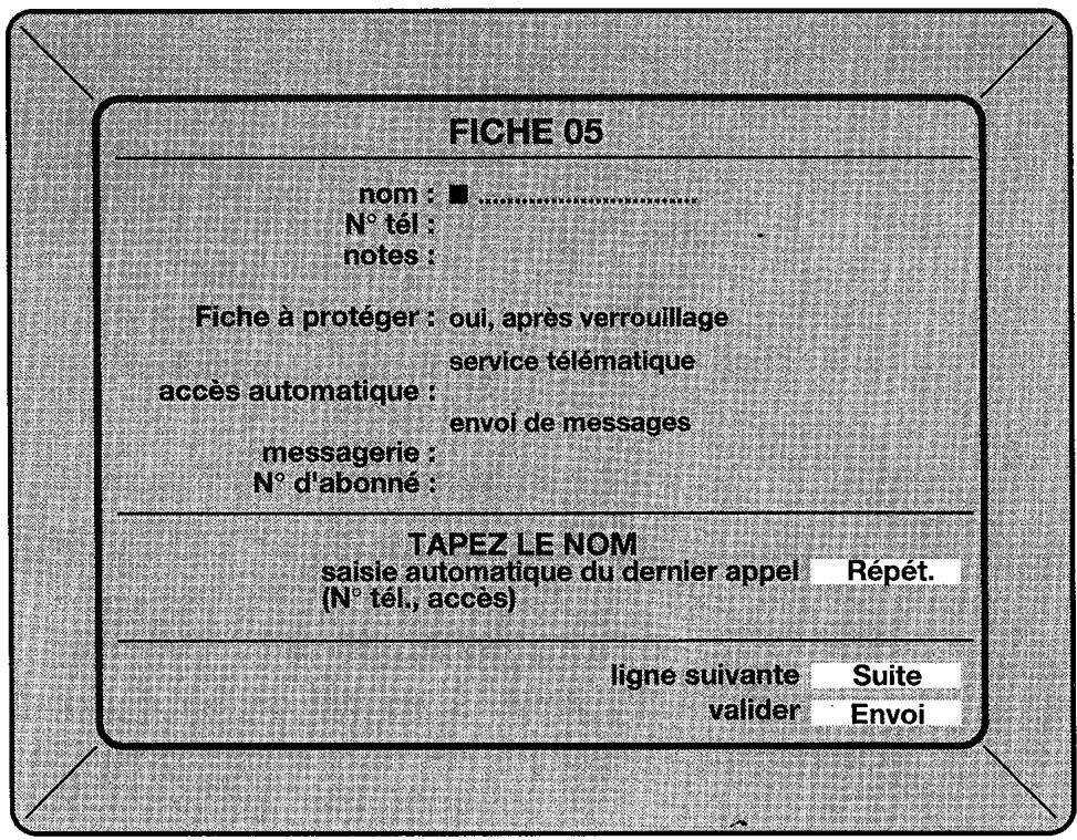 ORANGE MINITEL 12 - Pour acceder à une fiche du repertoire: - 2