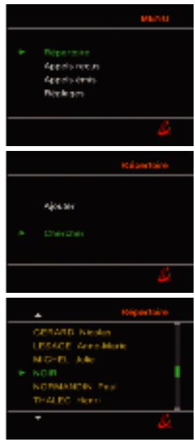 ORANGE PACK VISIOPHONE - Modifier ou effacer une fiche du repertoire - 5
