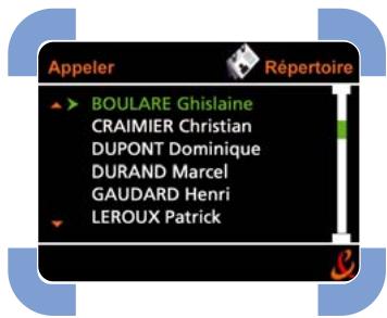 ORANGE VISIOPHONE LEADTEK 8882 - ▶ Appeler à partir du répertoire - 1