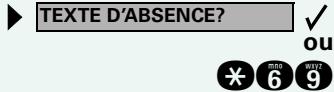 ORANGE 8510 - Laisser un message / texte d'absence - 1