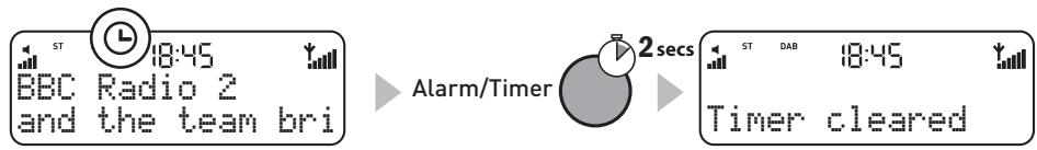 PURE ELAN II - To cancel a kitchen timer - 1