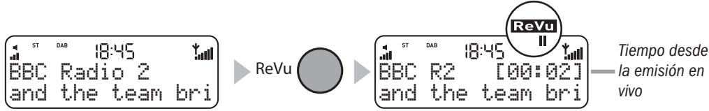 PURE ELAN II - Para detener y retroceder la radio en vivo - 1